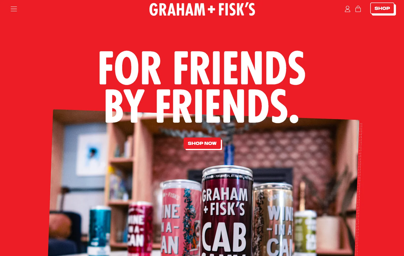 Graham + Fisk's storefront homepage